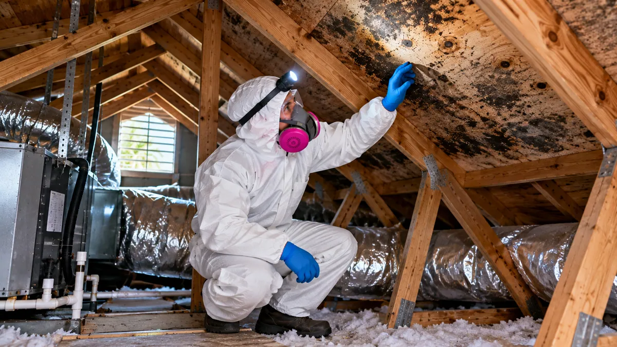 Attic Mold Removal in Glen Ridge